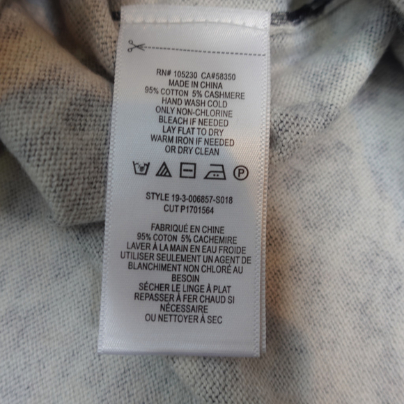 Equipment Rei Leopard Print Cotton & Cashmere Sweater Women's size S NWT - Picture 7 of 11